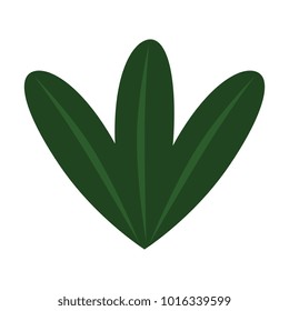 cute leafs decorative icon
