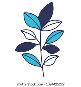cute leafs decorative icon