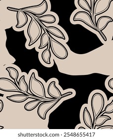 folhas bonitas padrões de design verão