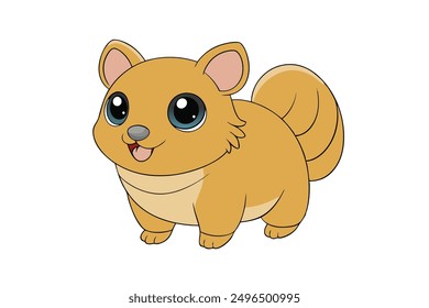 A Cute Lemming: Adorable Vector Illustration Art for Printable Graphics Design