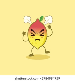 The cute Lemon character is very angry