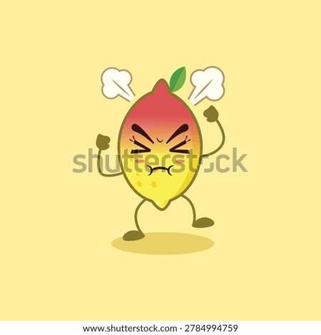 The cute Lemon character is very angry