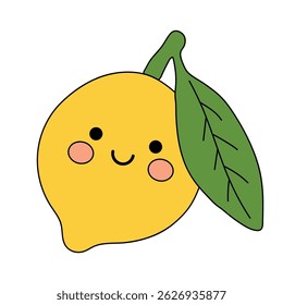 Cute Lemon coloring pages for kids. Trace and color Lemon. Lemon fruit flashcard for kids vector illustration. Letters L is for Lemon. Fun fruit summer worksheets printable for kids activity.