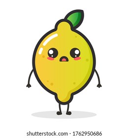 Cute Lemon Waving Isolated Vector Cute Stock Vector (Royalty Free ...