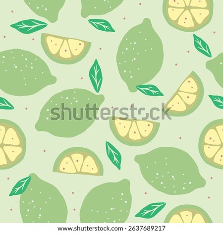 Cute lemon fruits pattern background vector design