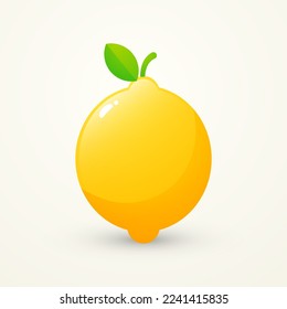 cute lemon icon vector illustration