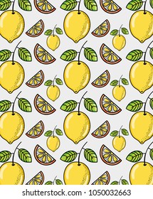 Cute lemons background