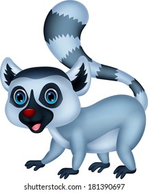Cute lemur cartoon