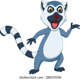 cute lemur cartoon