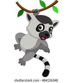 cute lemur cartoon