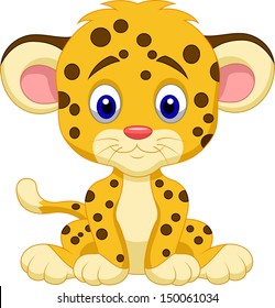 Cute leopard cartoon