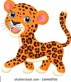 Cute leopard cartoon