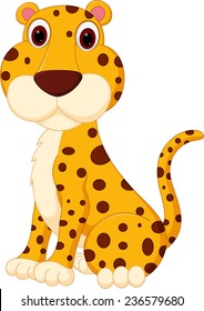 Cute leopard cartoon 
