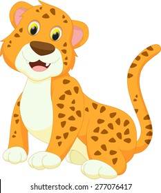 Cute Leopard Cartoon Stock Vector (Royalty Free) 277076417 | Shutterstock