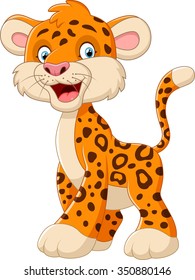 Cute leopard cartoon
