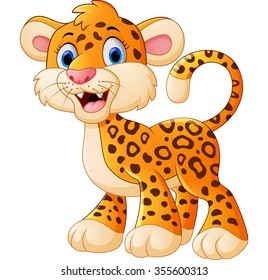 Cute leopard cartoon