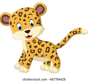 Cute leopard cartoon