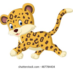 Cute leopard cartoon