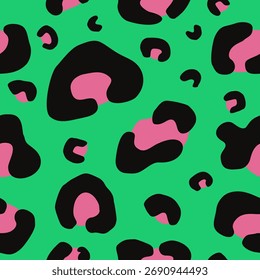 Cute leopard pattern background vector design