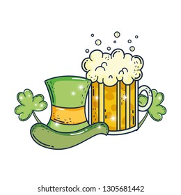 cute leprechaun hat with beer