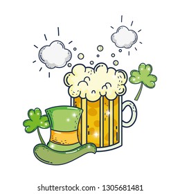 cute leprechaun hat with beer