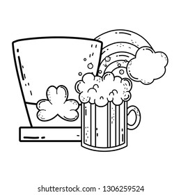 cute leprechaun hat with beer