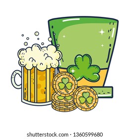 cute leprechaun hat with beer