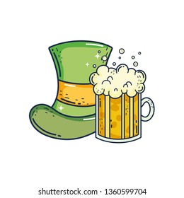 cute leprechaun hat with beer