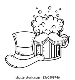 cute leprechaun hat with beer