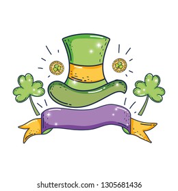 cute leprechaun hat with clovers
