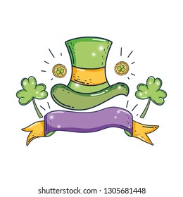 cute leprechaun hat with clovers