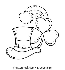 cute leprechaun hat with clovers