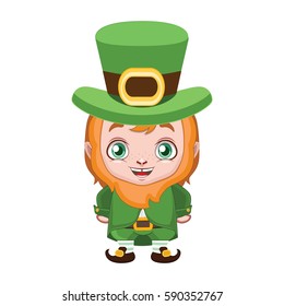 Cute leprechaun illustration