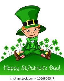 Cute leprechaun St.Patrick's Day