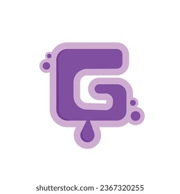 Cute letter g design. Cute alphabet design for kids. Alphabet collection 