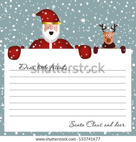 cute letter santa claus design template stock vector royalty free