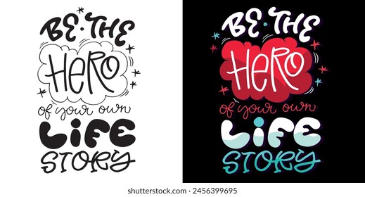 Cute lettering design. Lettering hand drawn doodle quote, print for t-shirt design, 100% vector file.