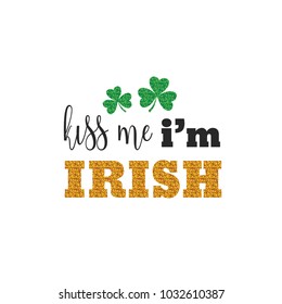 cute lettering phrase of St. Patrick Day. vector quote for banners, t-shirts and cards