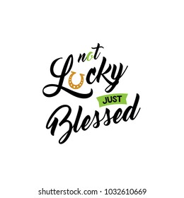 cute lettering phrase of St. Patrick Day. vector quote for banners, t-shirts and cards. vector illustration
