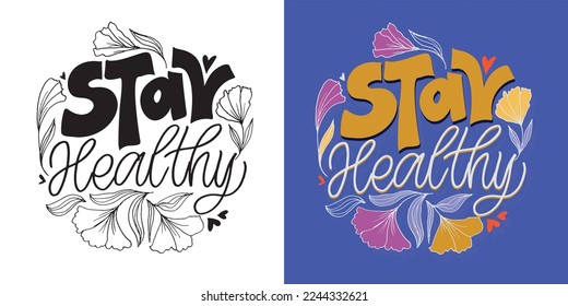 Cute lettering postcard about life, t-shirt design, mug print.