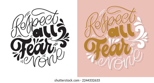 Cute lettering postcard about life, t-shirt design, mug print.