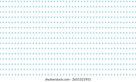 Cute light blue polka dot background vector. Sweet, seamless pattern for baby, nursery, textiles, and design projects.