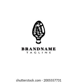 icono de la plantilla del logotipo de la bombilla de luz lindo vector moderno