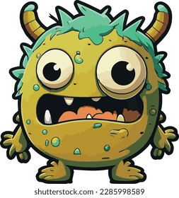 Cute light green forest monster #8