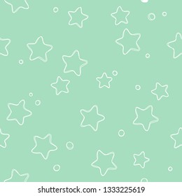 Cute light stars seamless pattern. Sweet dreams background. Vector illustration for xmas wallpaper, wrap, fabric, textile, cloth or package design. Baby shower background or invitation template