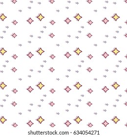 cute light stars in the sky background