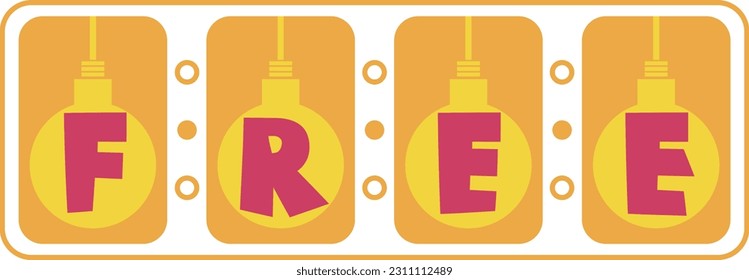 Cute Lightbulb Special Sale Icon Style