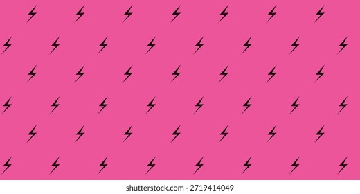 cute lightning with pink background