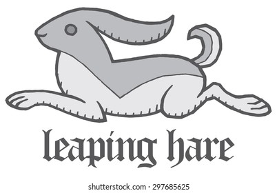 cute like engraving bunny - hand drawing vector illustration