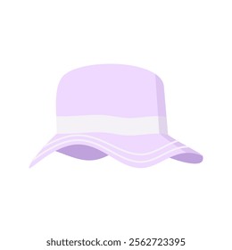 Cute Lilac bucket hat Illustration